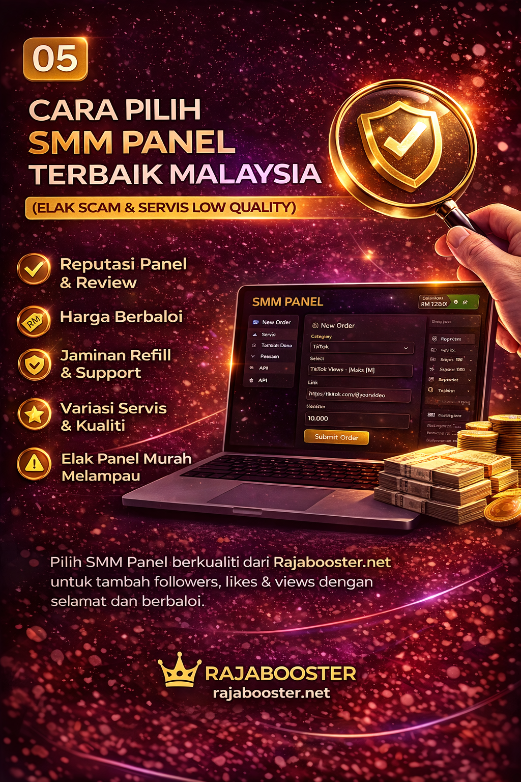 Cara Pilih SMM Panel Terbaik Malaysia (Elak Scam & Servis Low Quality)