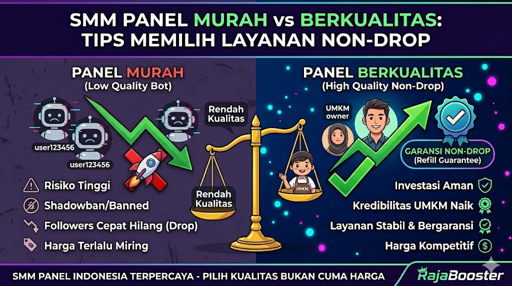 SMM Panel Murah vs Berkualitas: Tips Memilih Layanan Non-Drop yang Aman