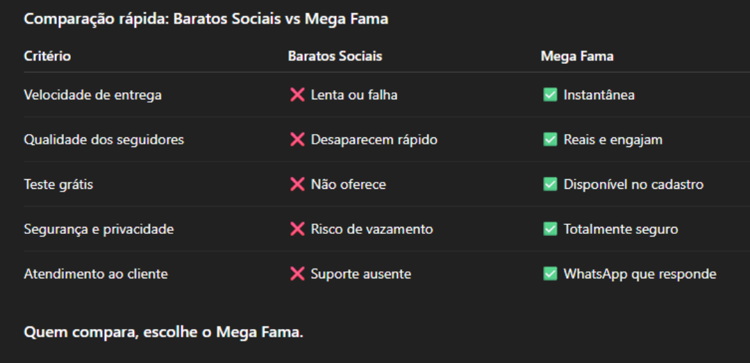 Barato Sociais VS Mega Fama Barato Sociais VS Mega Fama