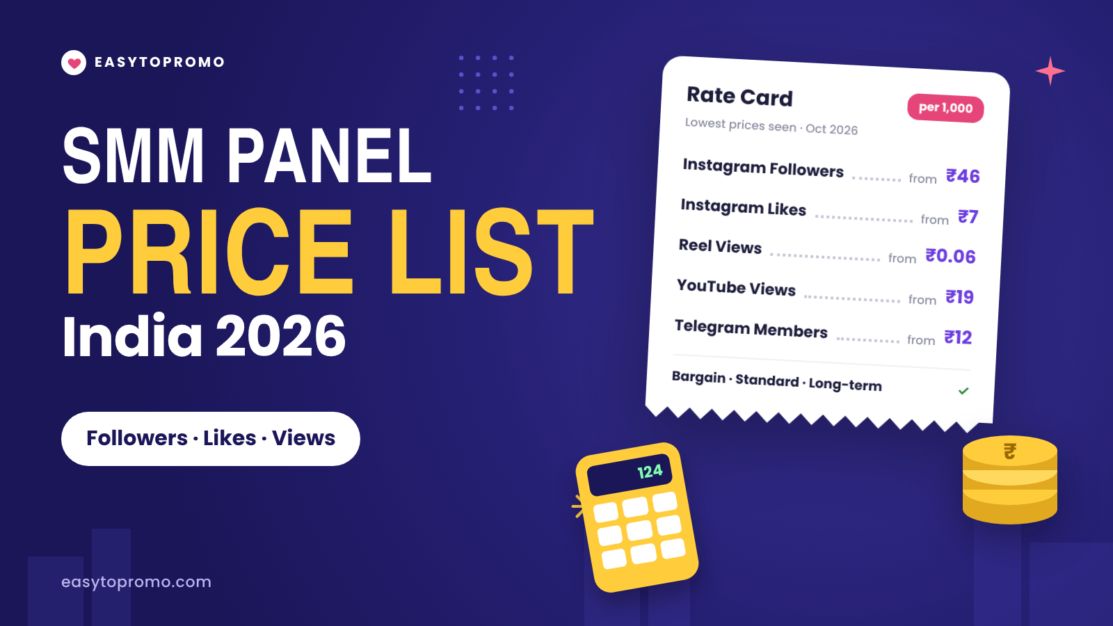 SMM Panel Price List India 2026: What Followers, Likes & Views Really Cost