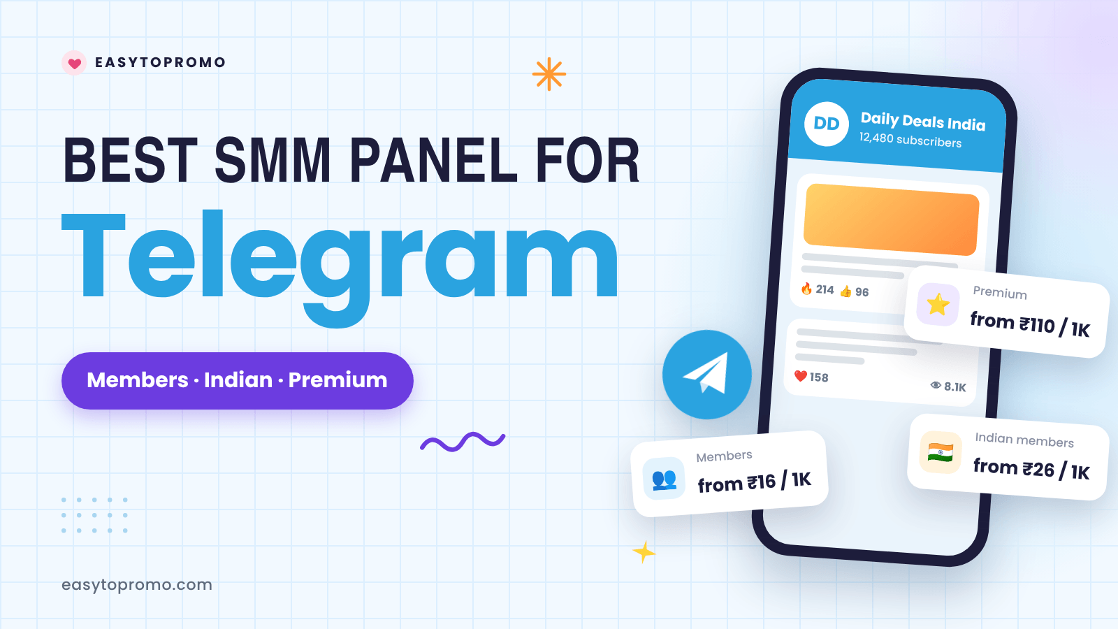 Best SMM Panel for Telegram in India (2026): Members, Premium Members & Real Prices