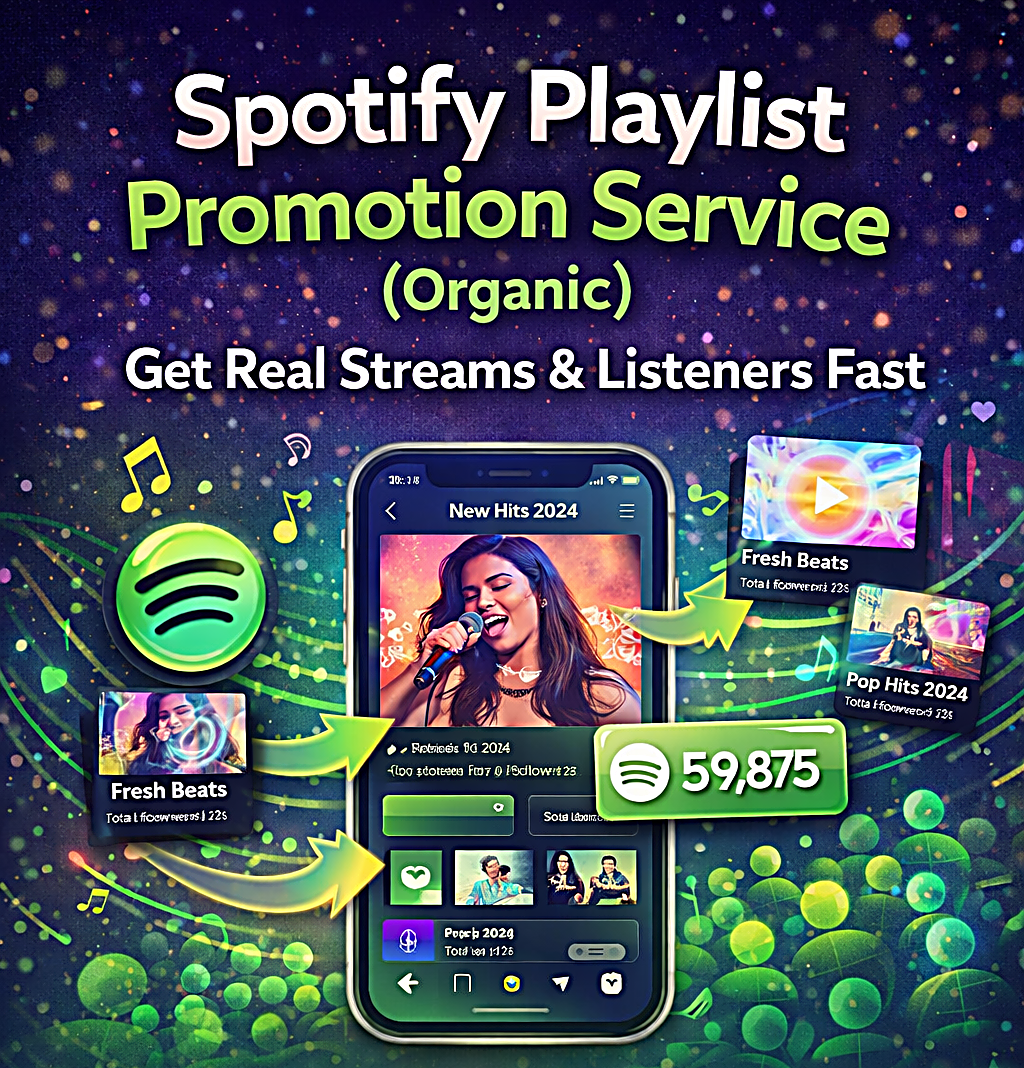 organic spotify playlist promotion service for real streams