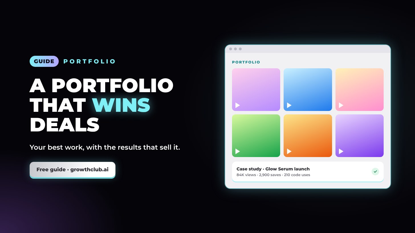 Creator portfolio: what to include to win brand deals