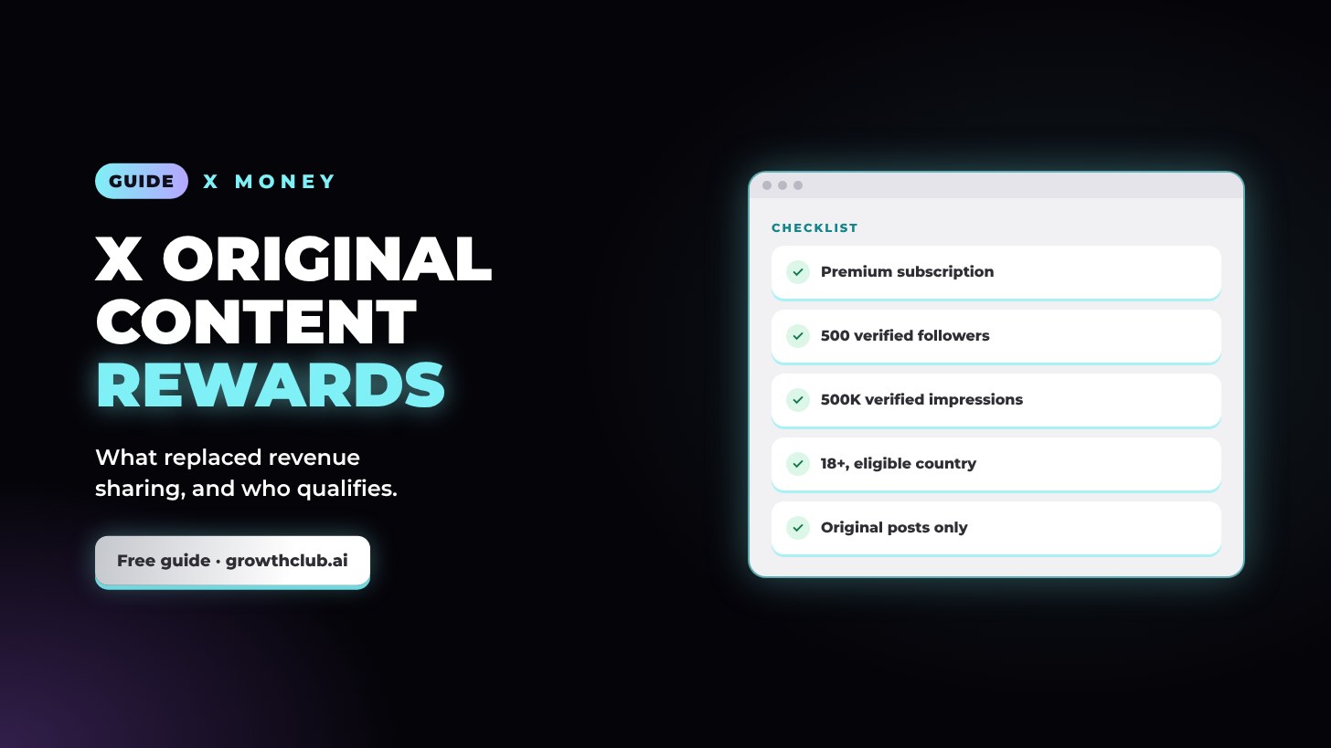 X Original Content Rewards: requirements and how it pays (2026)