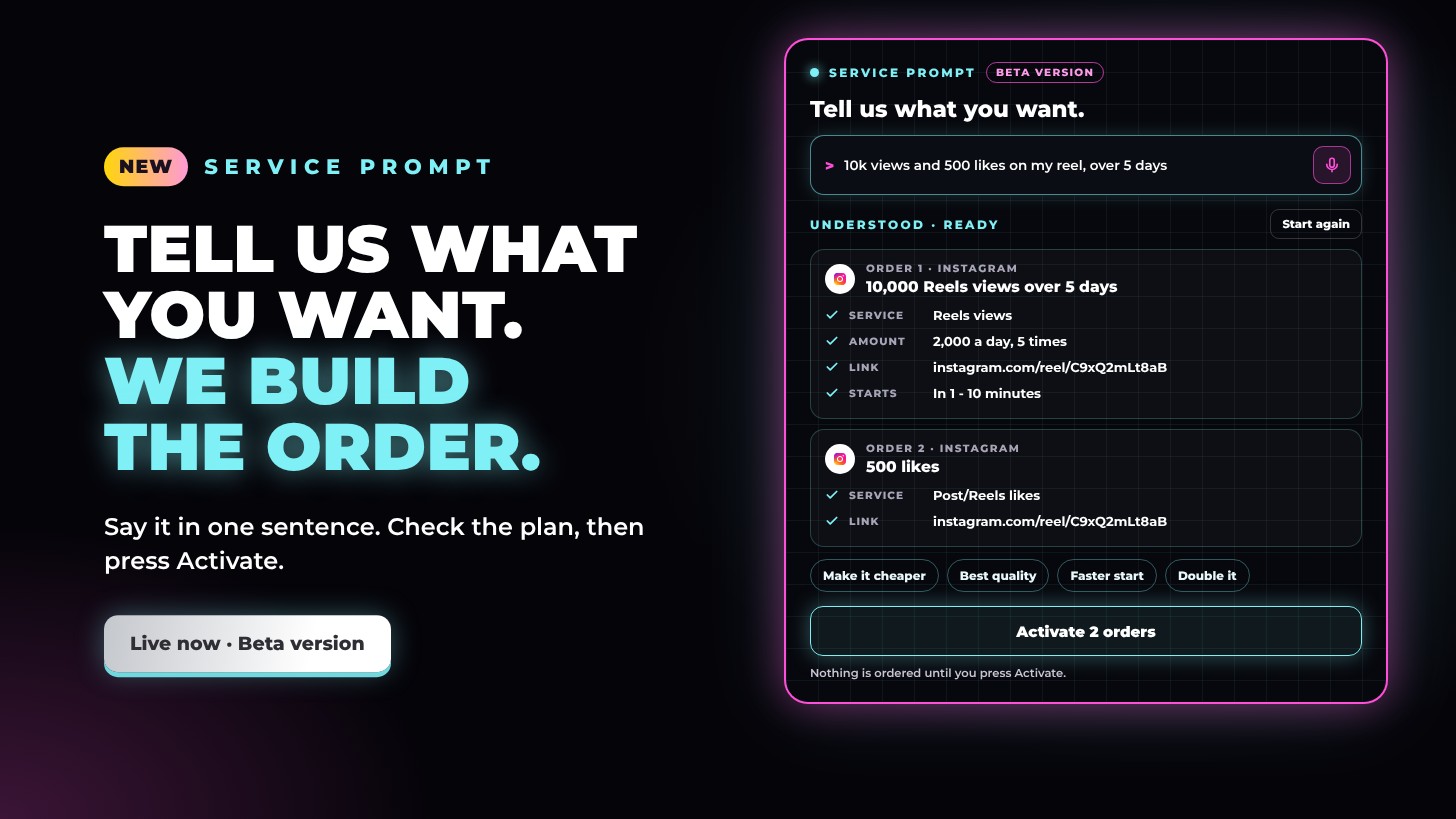 Introducing the Service prompt: just say what you want