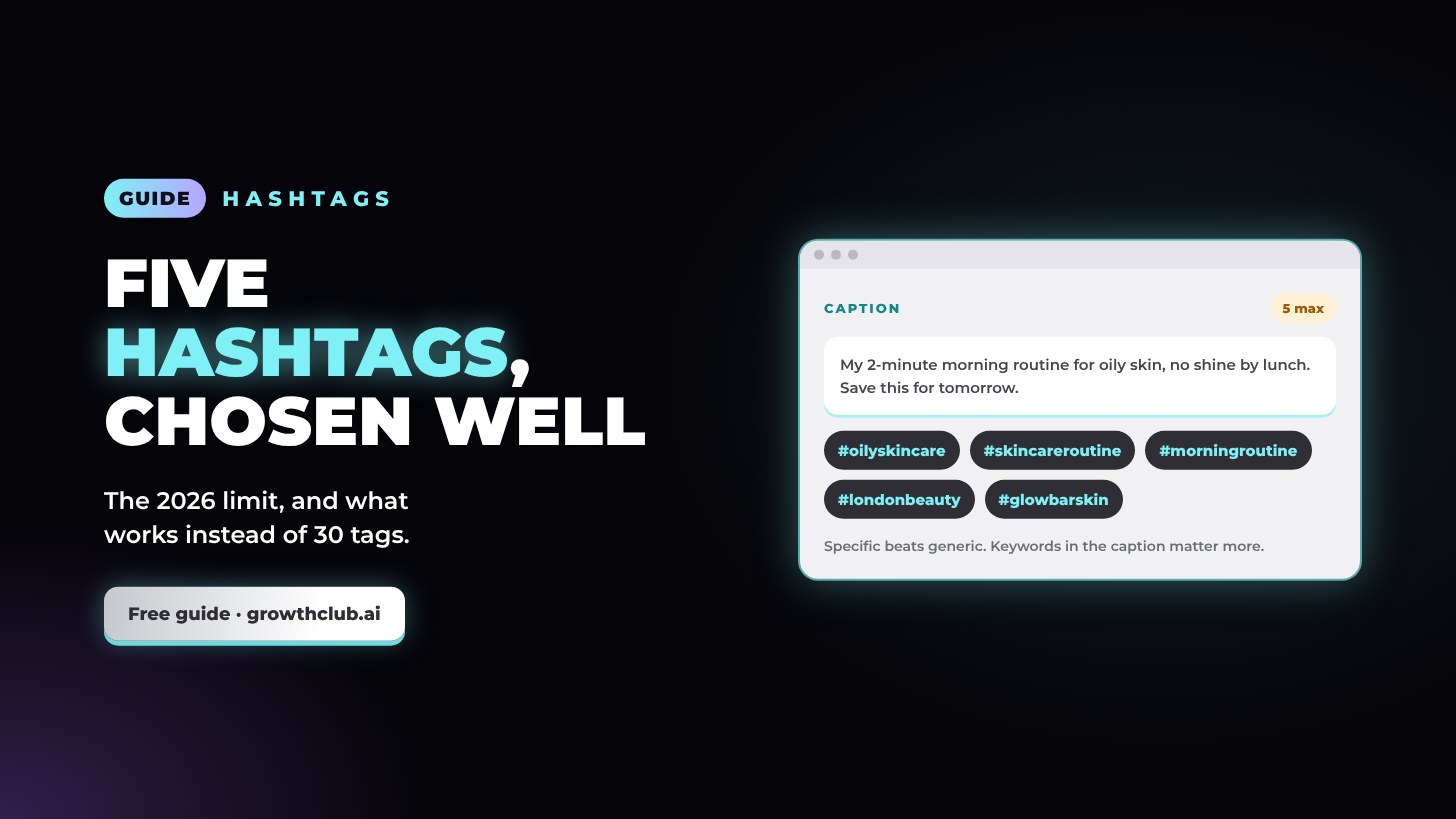 Instagram hashtags in 2026: the 5-hashtag limit and how to use them
