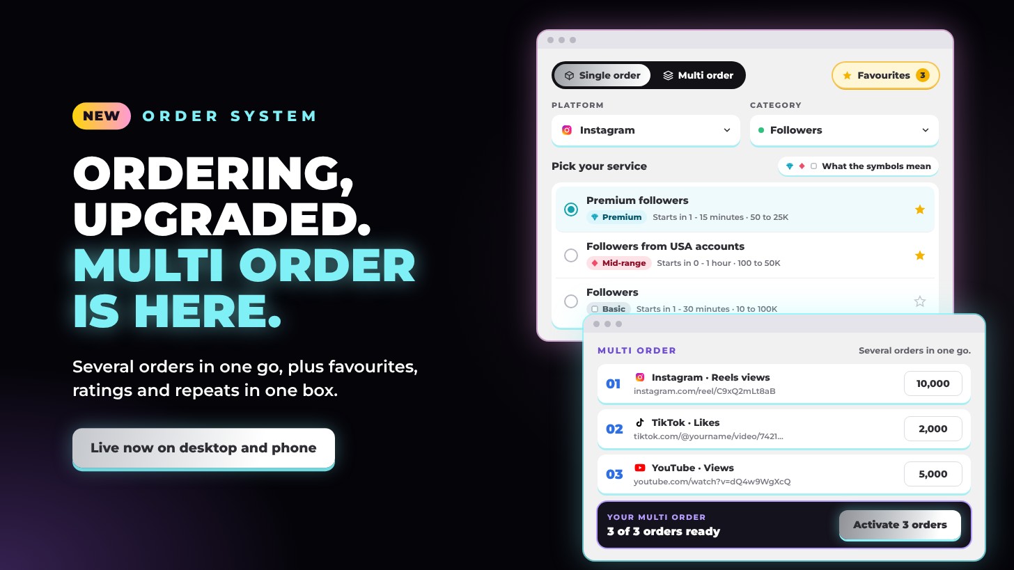 Ordering, upgraded: introducing Multi order
