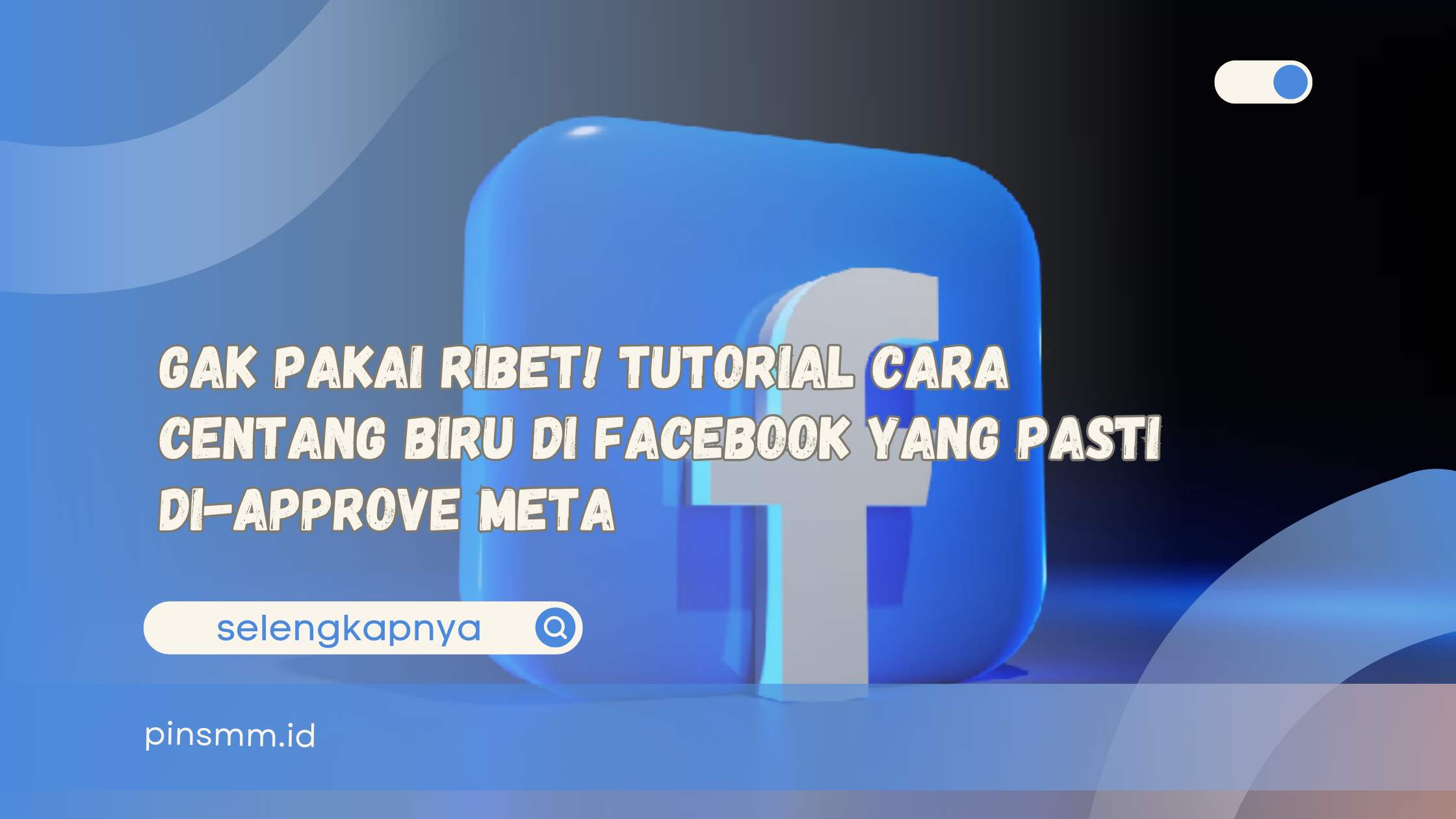Cara centang biru di Facebook