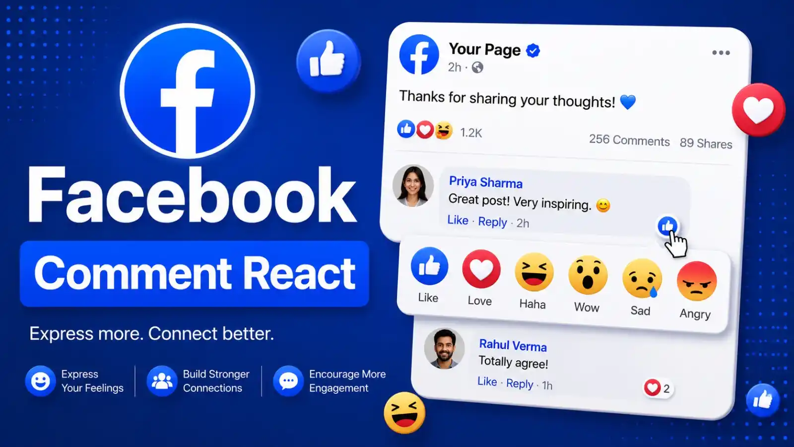 Facebook Comment React