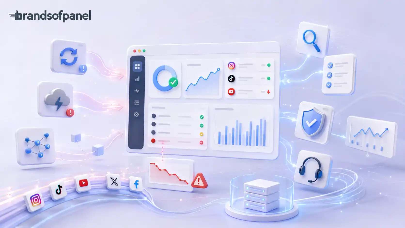 BrandsOfPanel monitoring service performance affected by platform updates, outages and provider changes