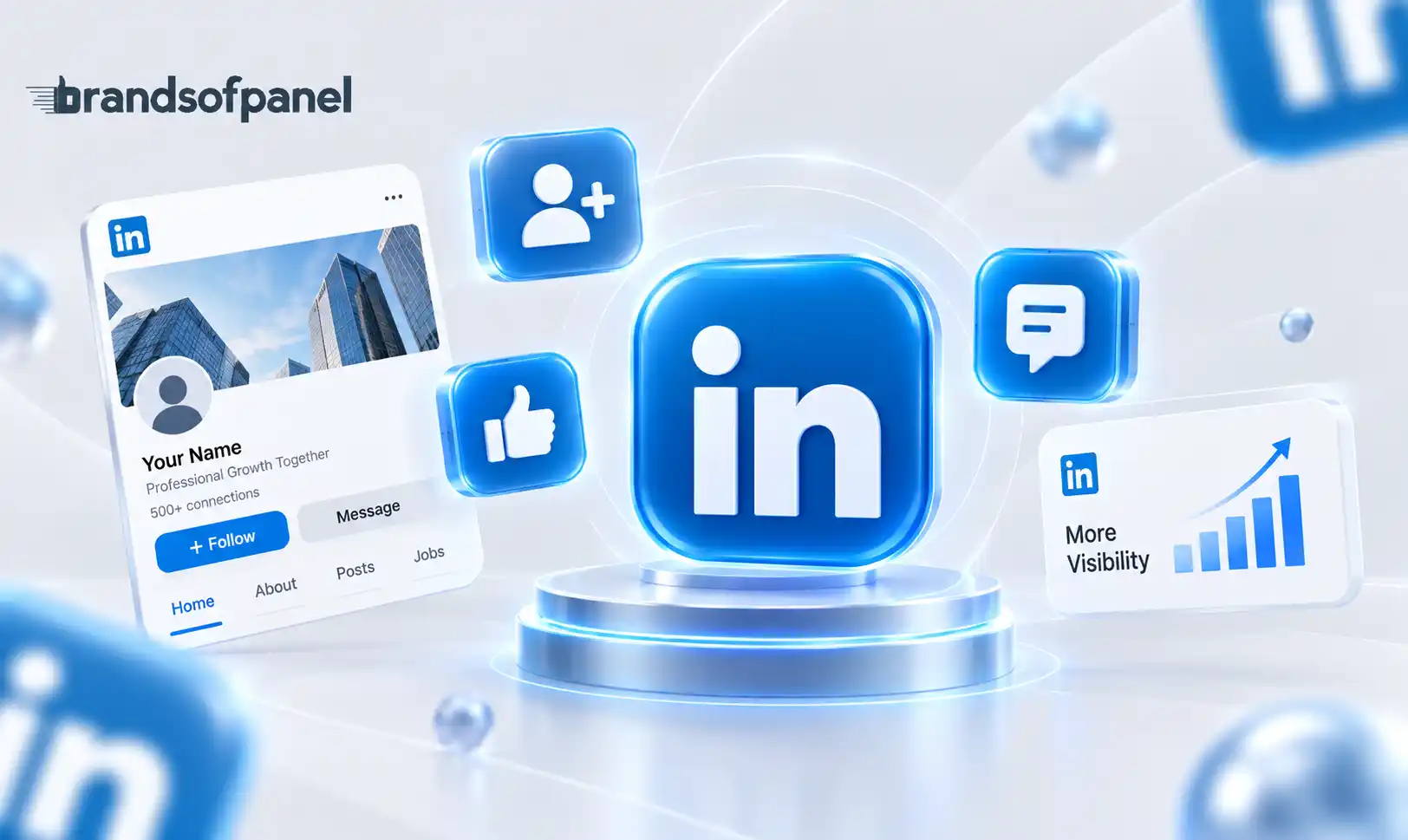 LinkedIn SMM panel services for profile followers, company followers and reactions