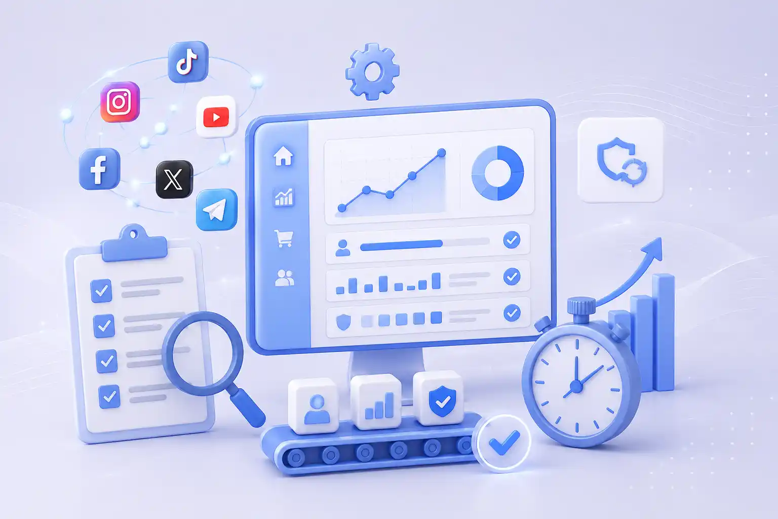 BrandsOfPanel testing new SMM services for delivery speed, quantity, retention and refill performance