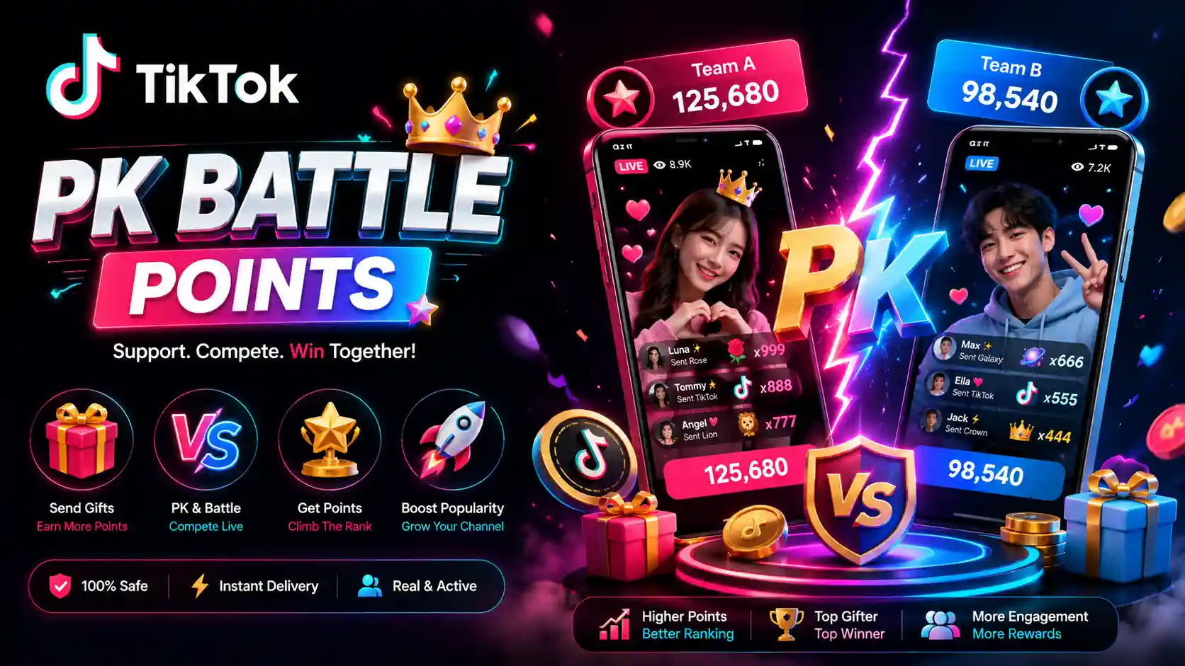 TikTok PK Battle Points SMM Panel 