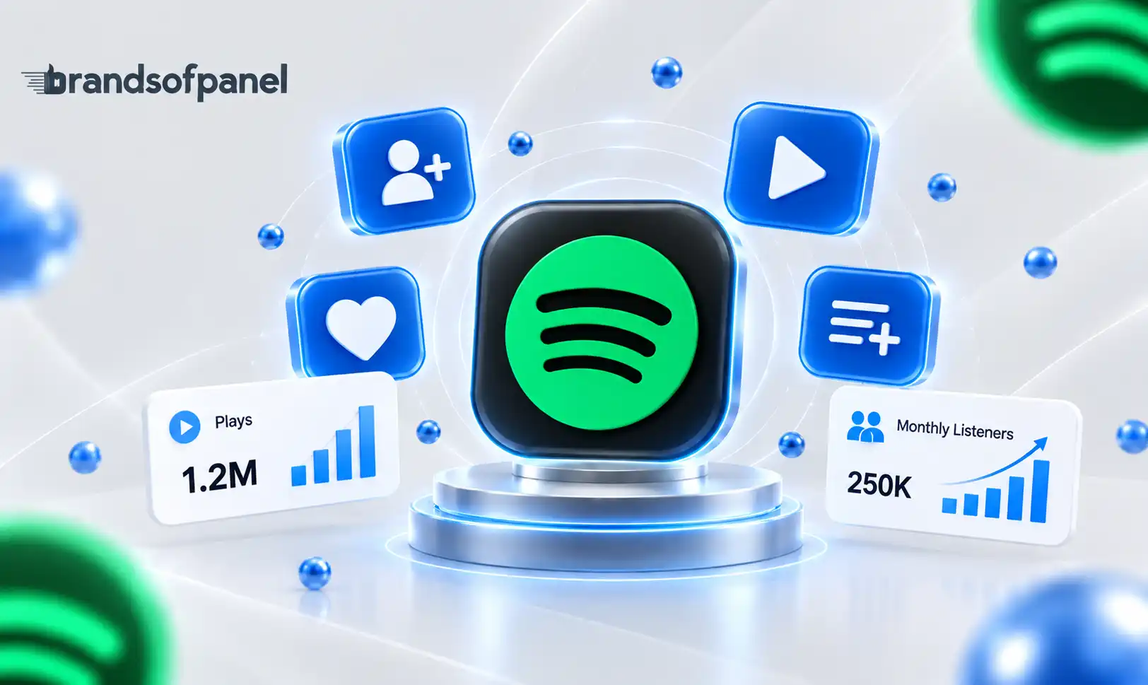 Spotify SMM panel services for plays, followers, saves and monthly listeners