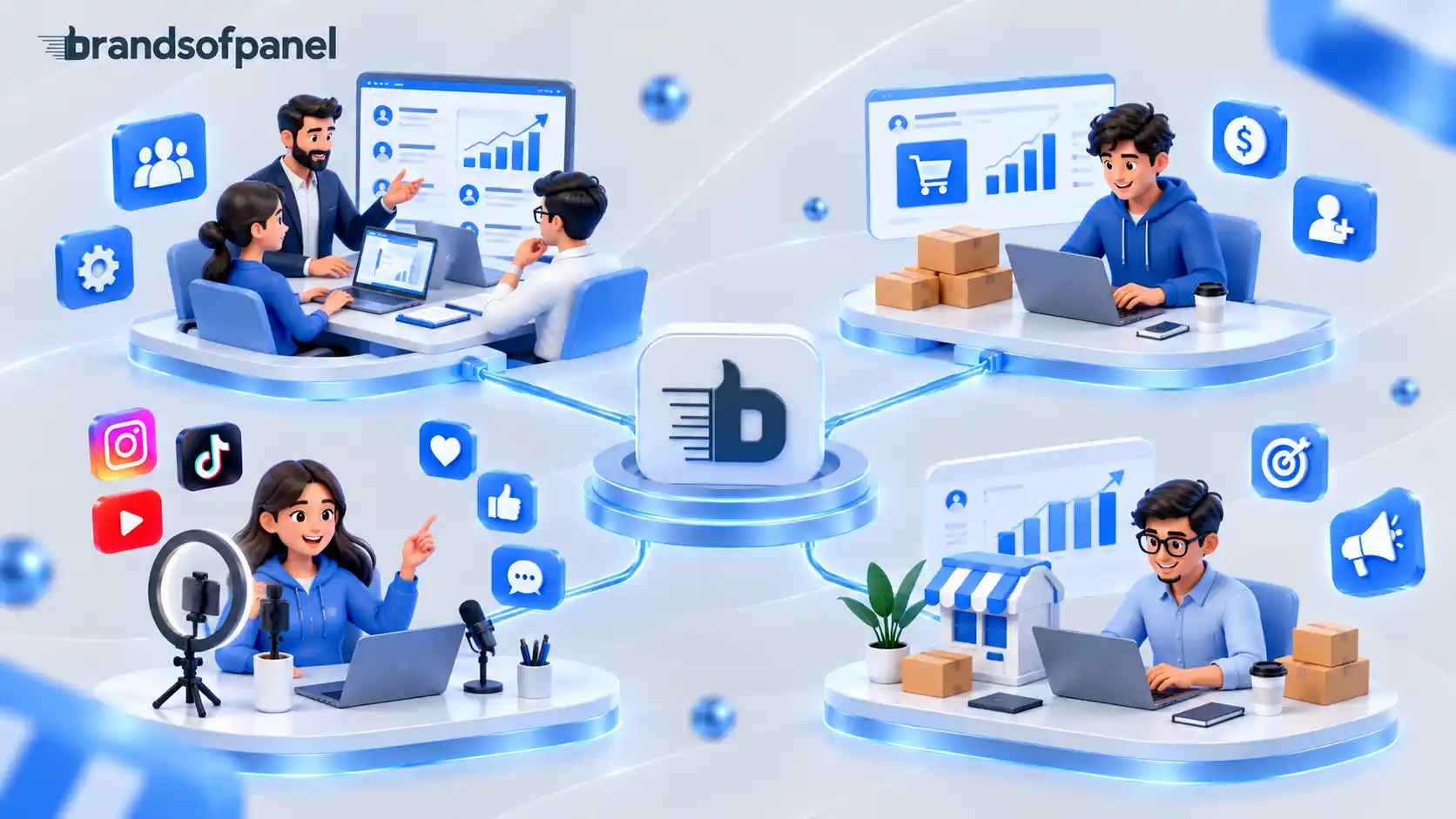 BrandsOfPanel SMM service ecosystem for resellers, agencies and online businesses