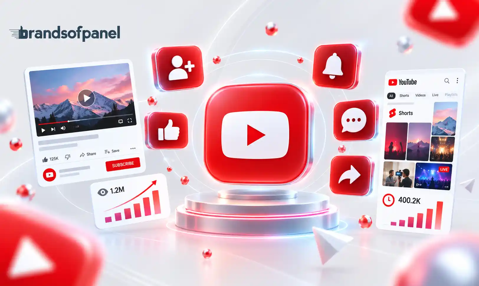 YouTube SMM panel services for views, subscribers, likes and watch time
