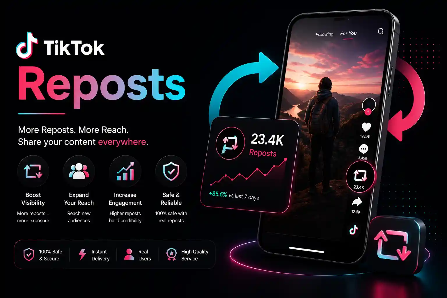 TikTok Reposts SMM Panel