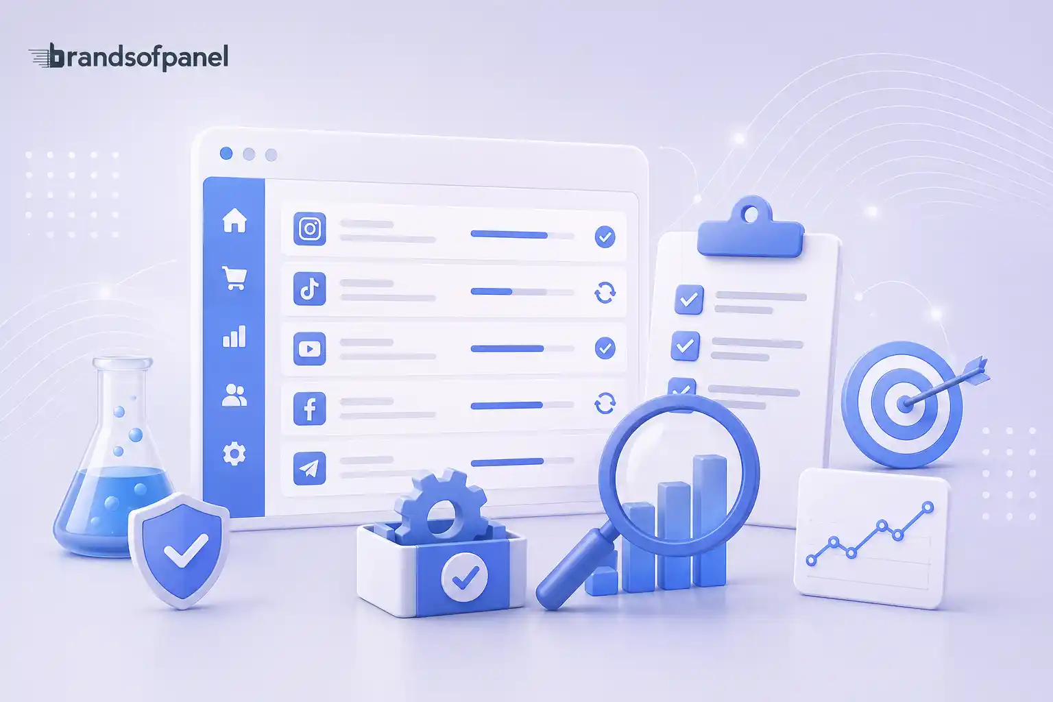 BrandsOfPanel monitoring SMM service delivery times, drop rates, refills and provider reliability