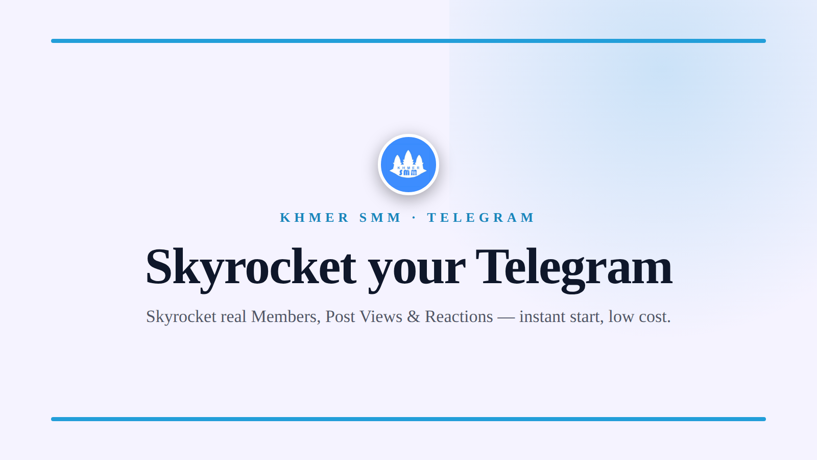 Boost Telegram Channel Members Fast with Khmer Smm Panel