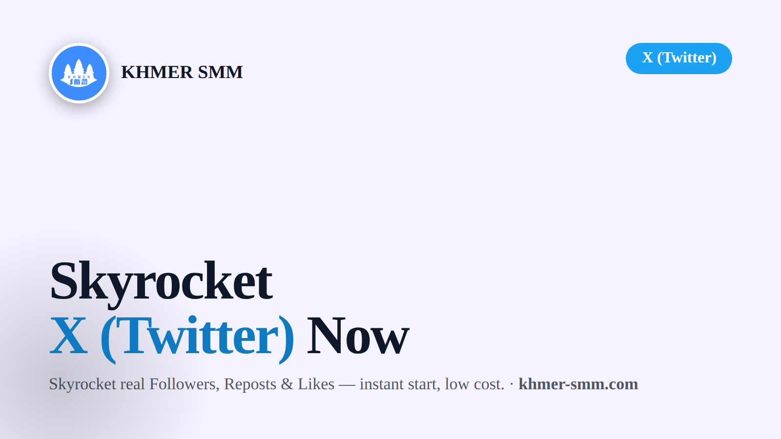 Palakihin ang Twitter Followers gamit ang Khmer Smm Panel