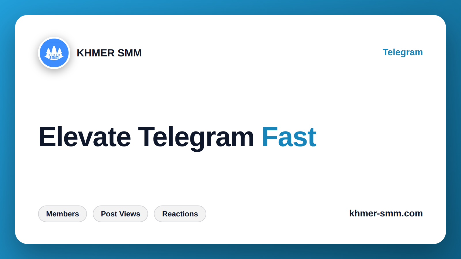 Palakihin ang Telegram Channel Subscribers gamit ang Khmer Smm Panel