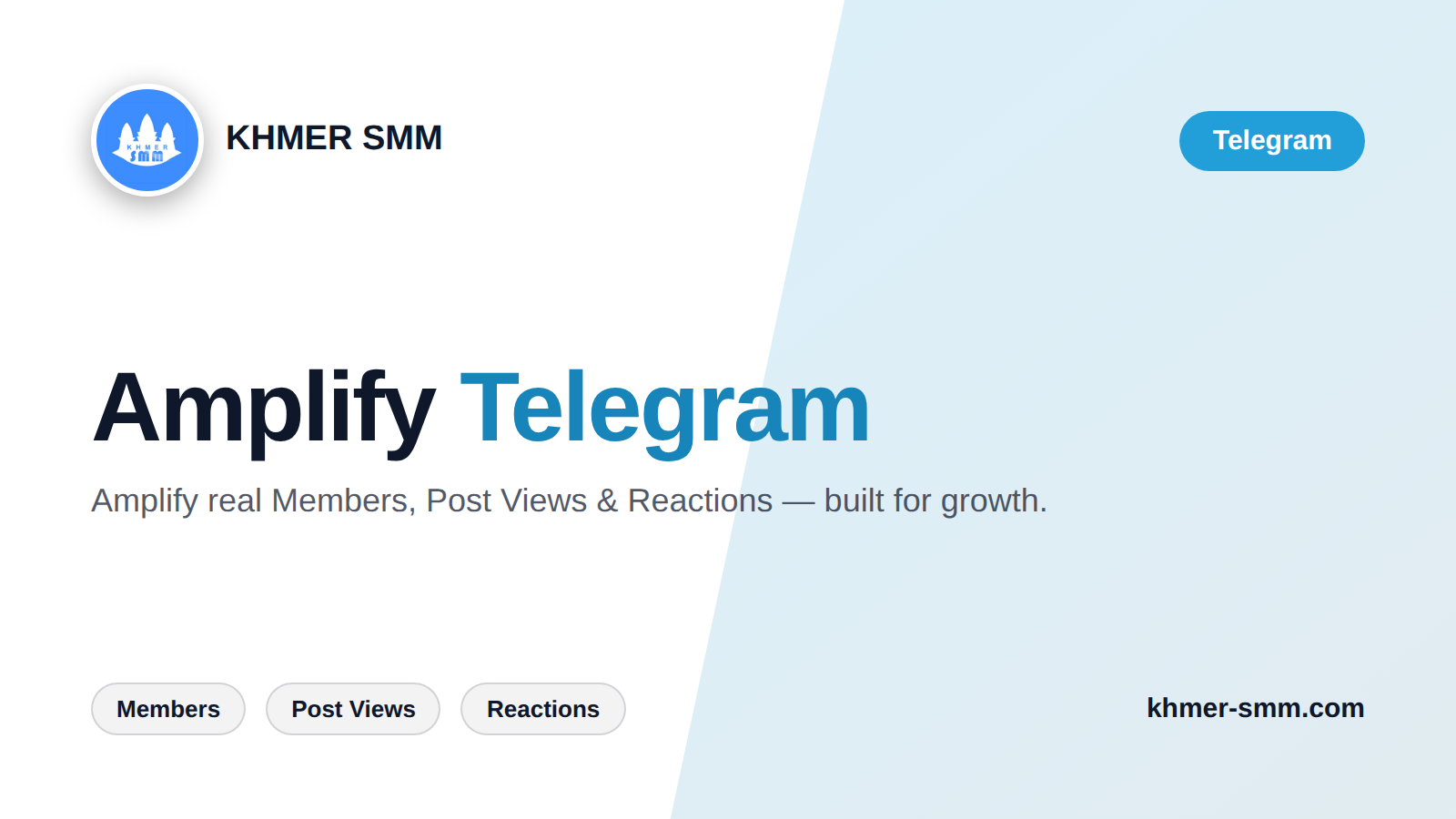 Grow Telegram Channel Members with Khmer Smm Panel