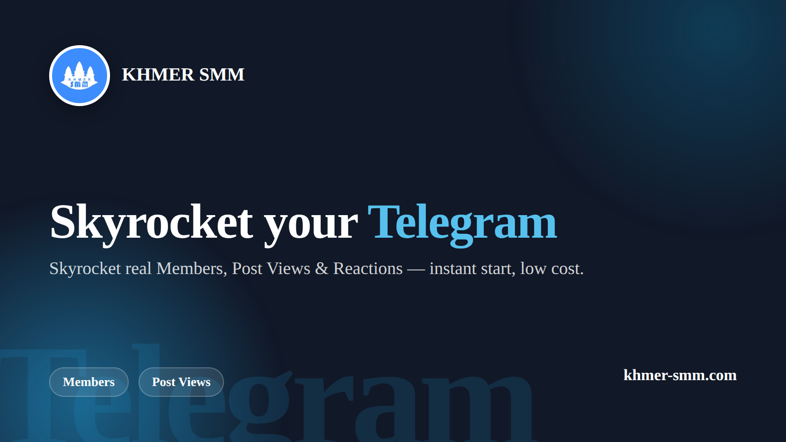Telegram Channel Subscribers तेजी से बढ़ाएं Khmer Smm Panel के साथ