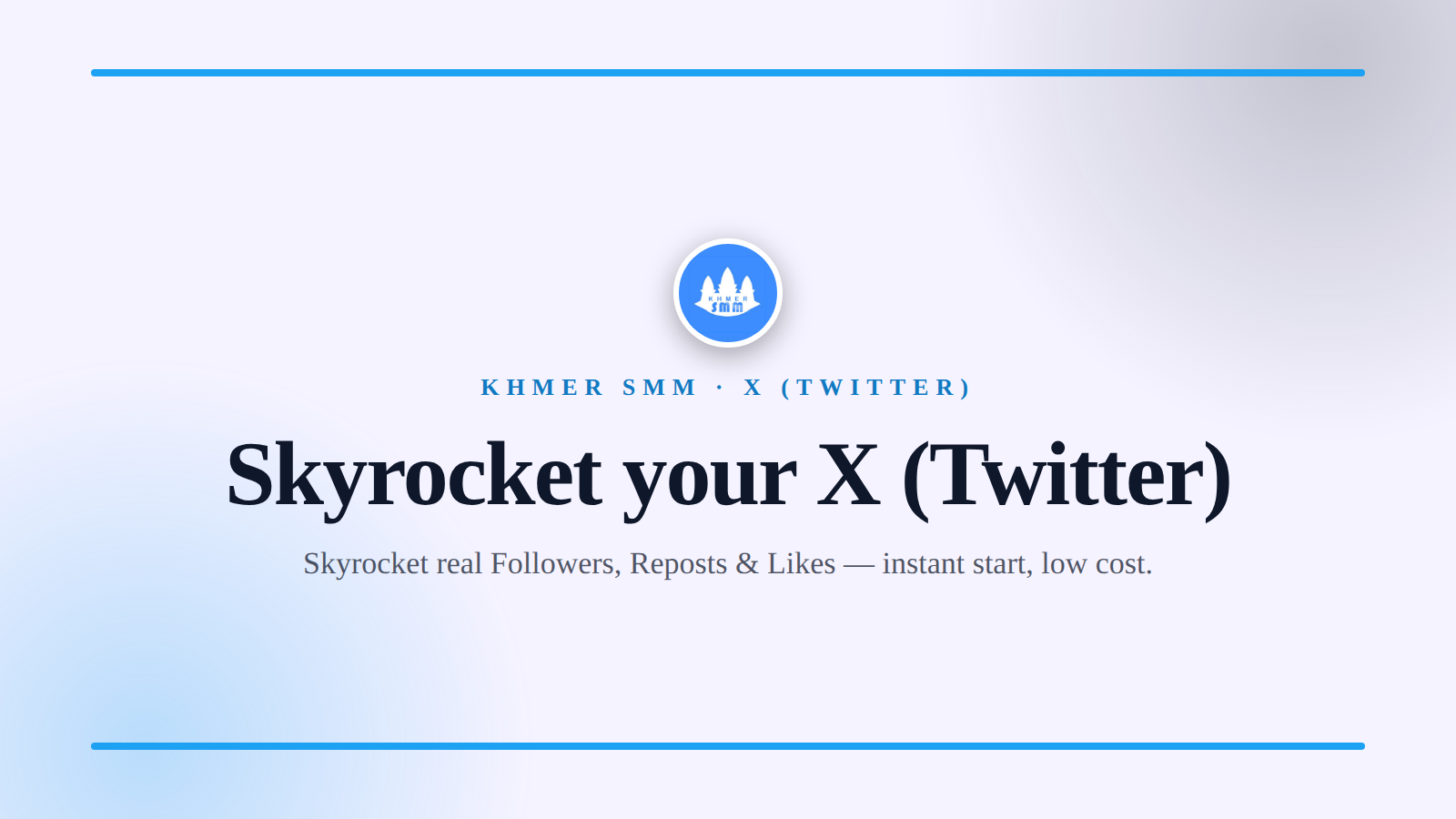 Palakihin ang Twitter Followers gamit ang Khmer Smm Panel