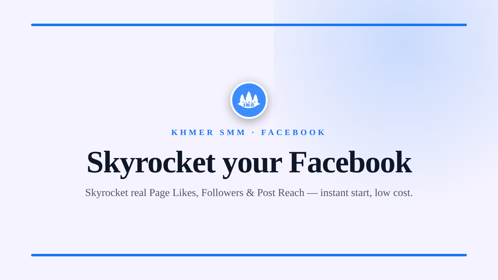 Palakihin ang Facebook Followers gamit ang Khmer Smm Panel