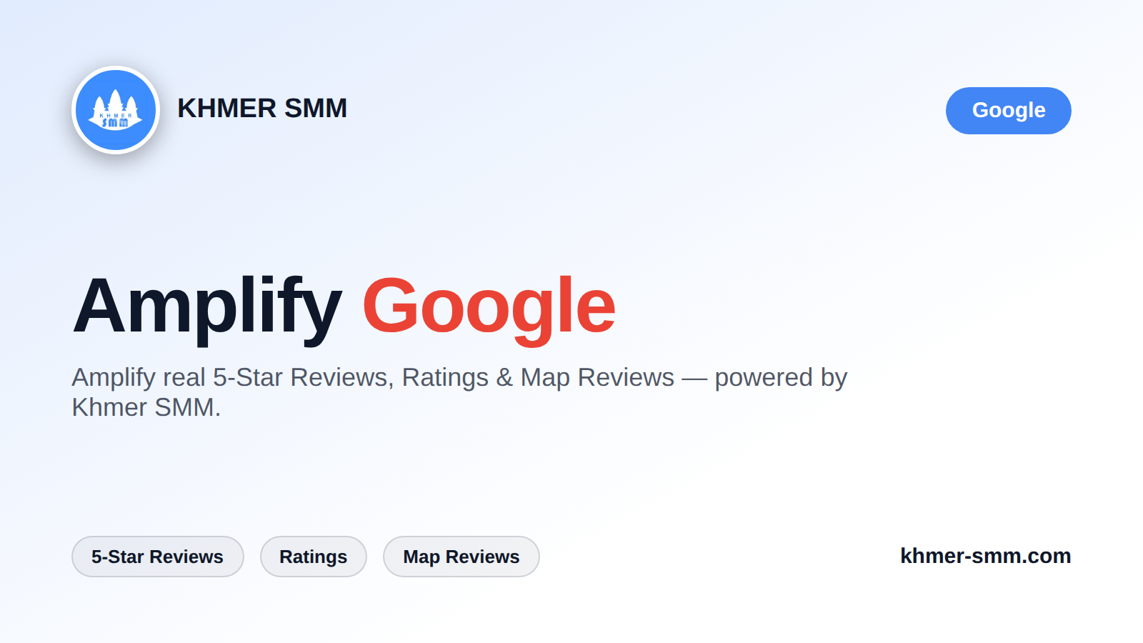 Palakihin ang Google Reviews gamit ang Khmer Smm Panel
