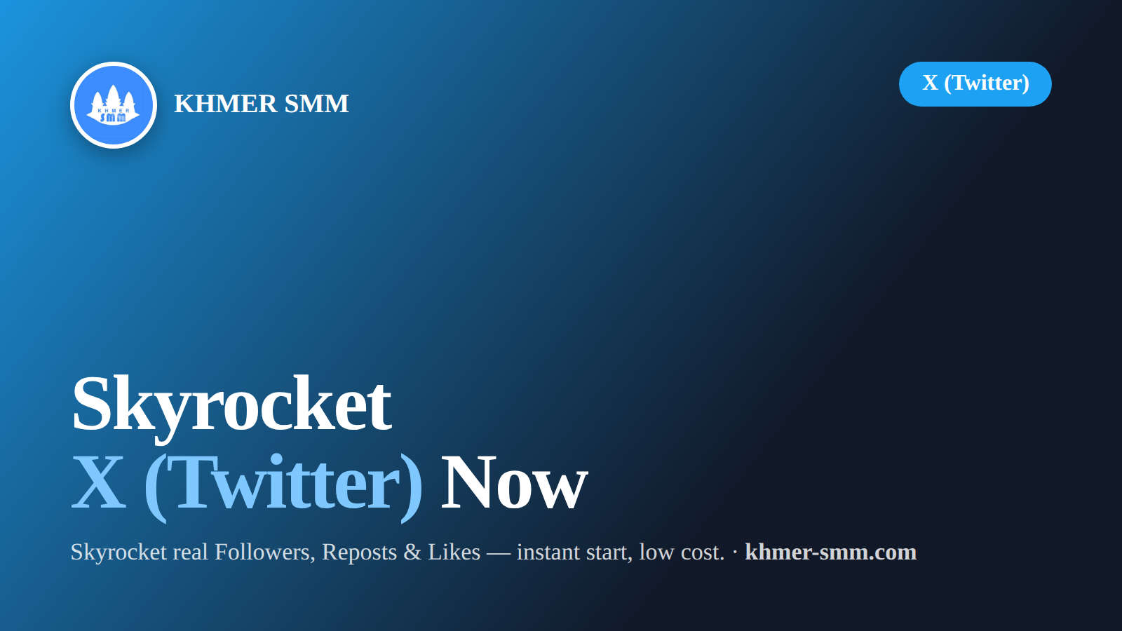Twitter Followers तेजी से बढ़ाएं Khmer Smm Panel के साथ
