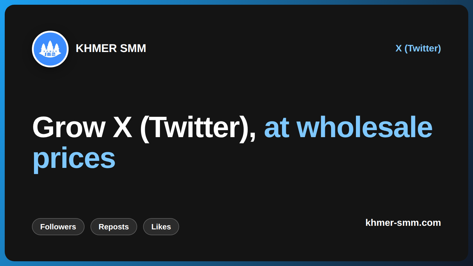 Increase Twitter Followers Quickly with Khmer Smm Panel