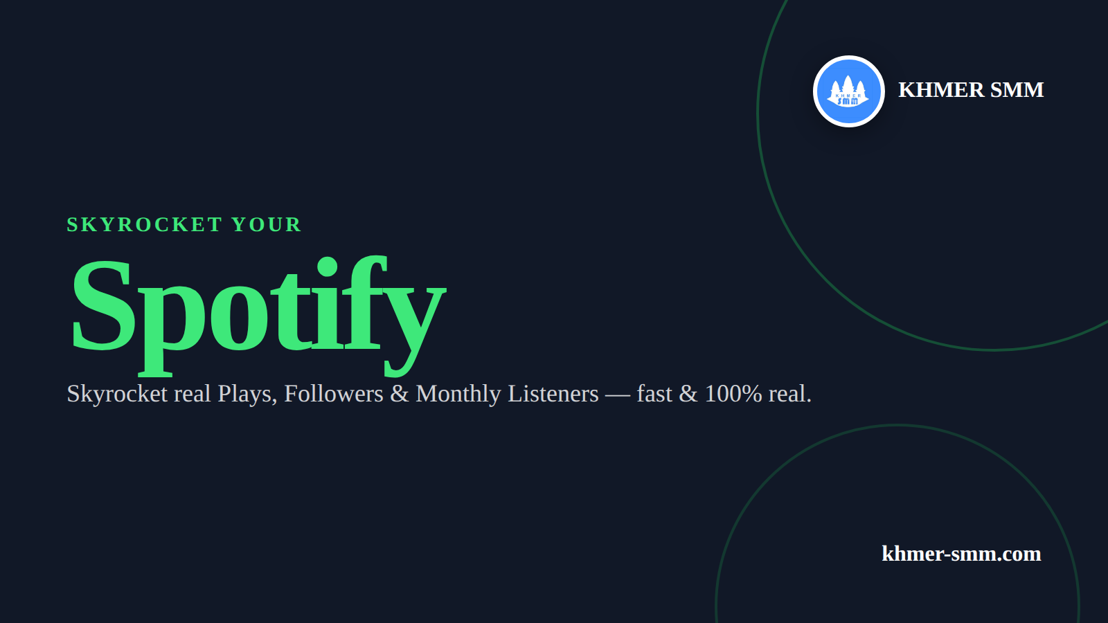 Boost Spotify Followers with Khmer Smm Panel