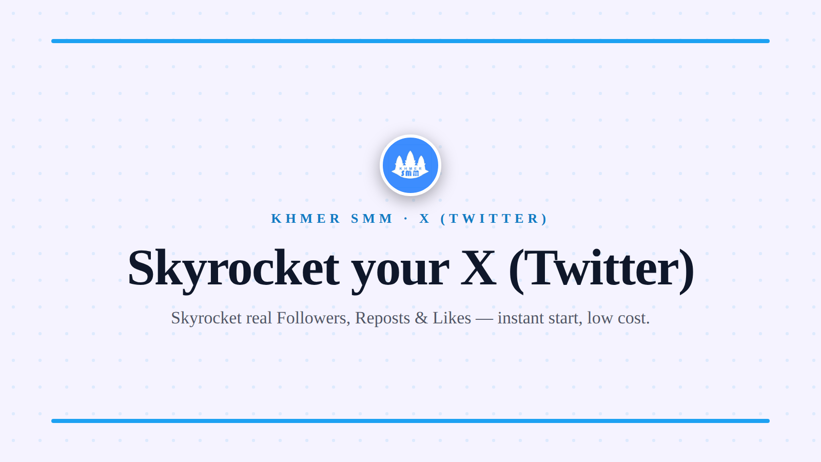 Grow Twitter Followers with Khmer Smm Panel