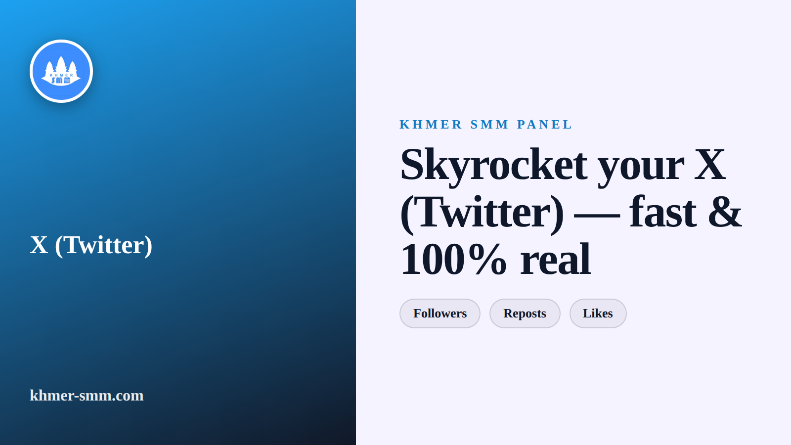 Palakihin ang Twitter Followers gamit ang Khmer Smm Panel