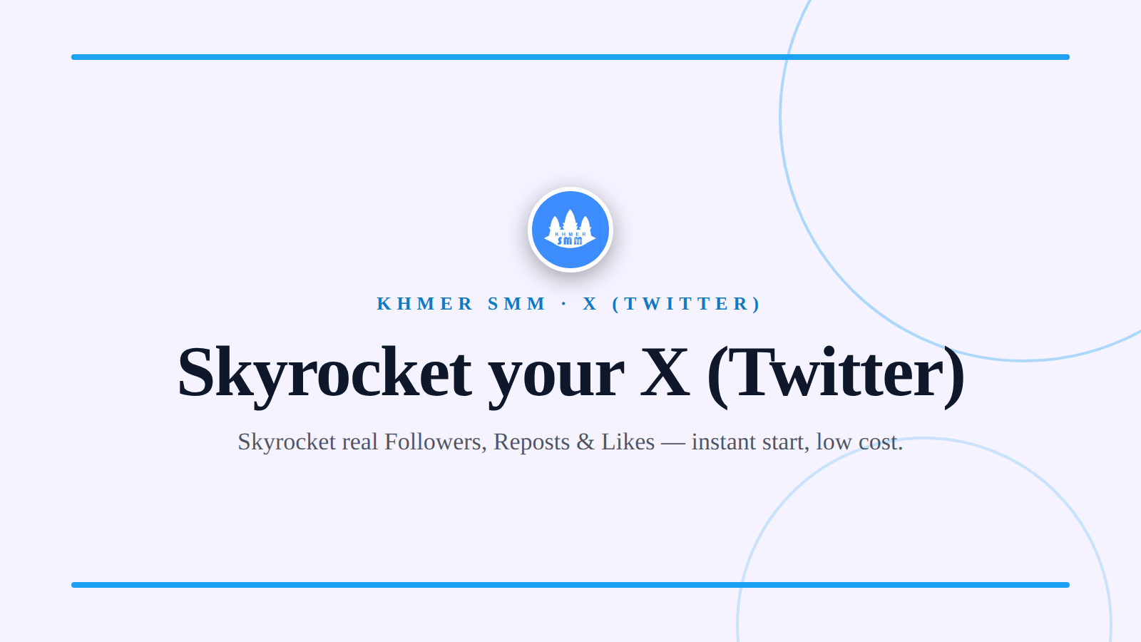 Palakihin ang Twitter Followers gamit ang Khmer Smm Panel