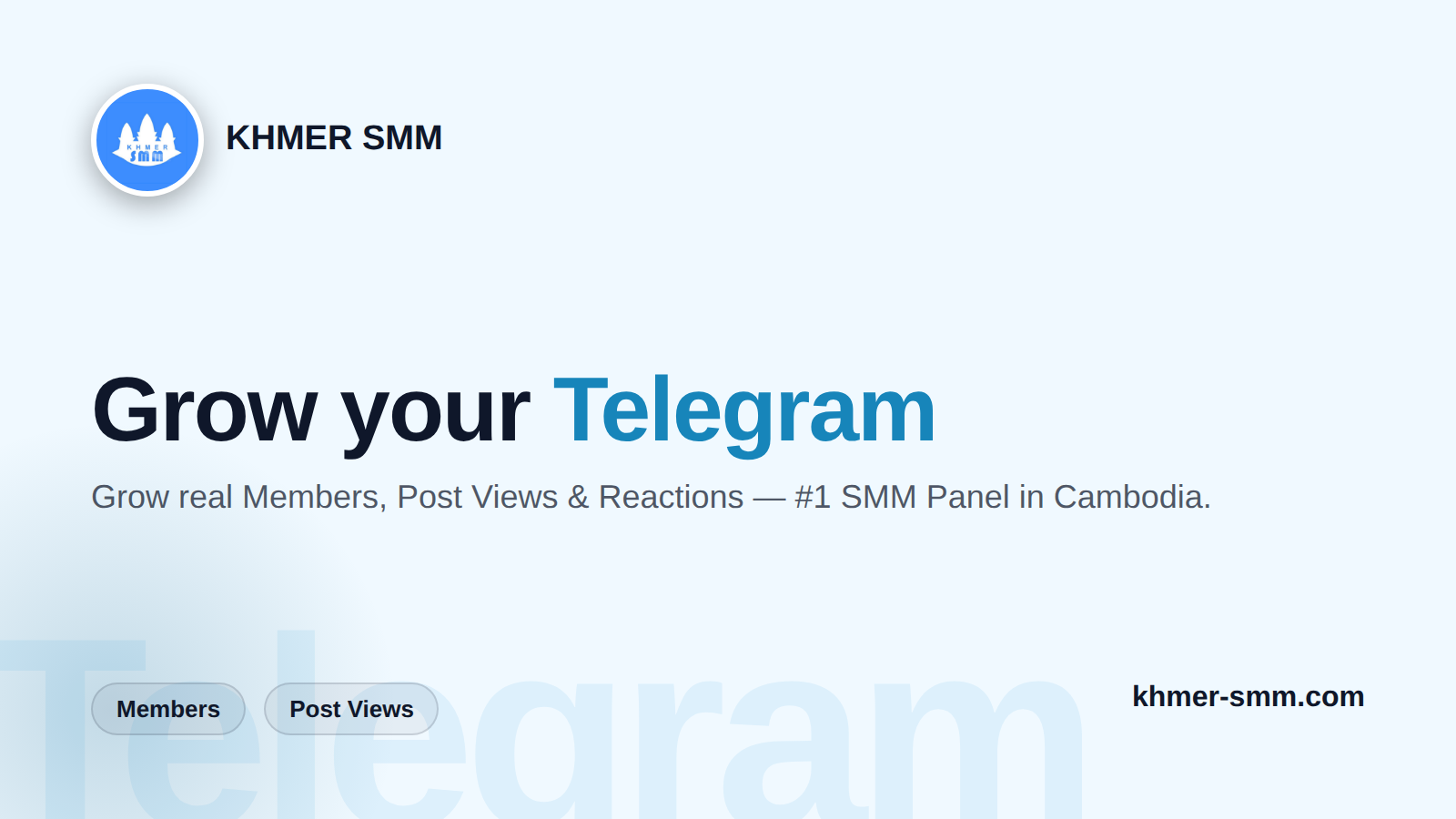 Telegramフォロワーを増やすなら Khmer Smm Panelで簡単成長