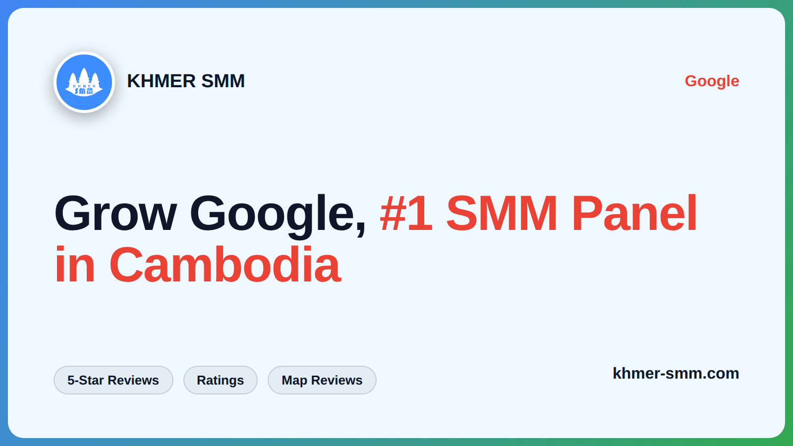 Boost Google Reviews Quickly with Khmer Smm Panel