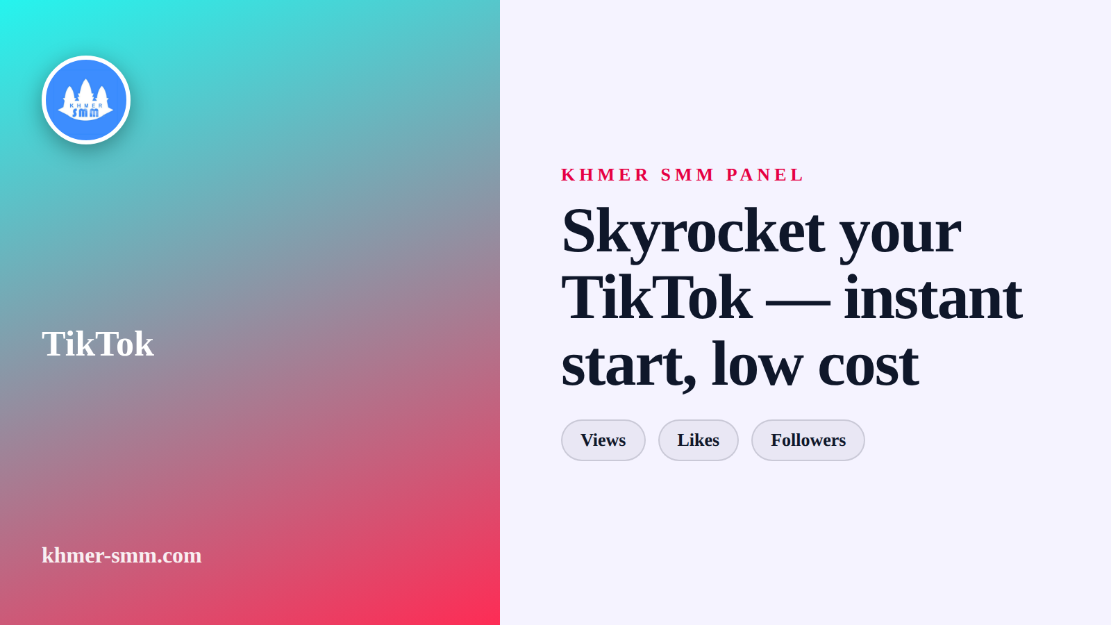 Boost TikTok Followers with Khmer Smm Panel