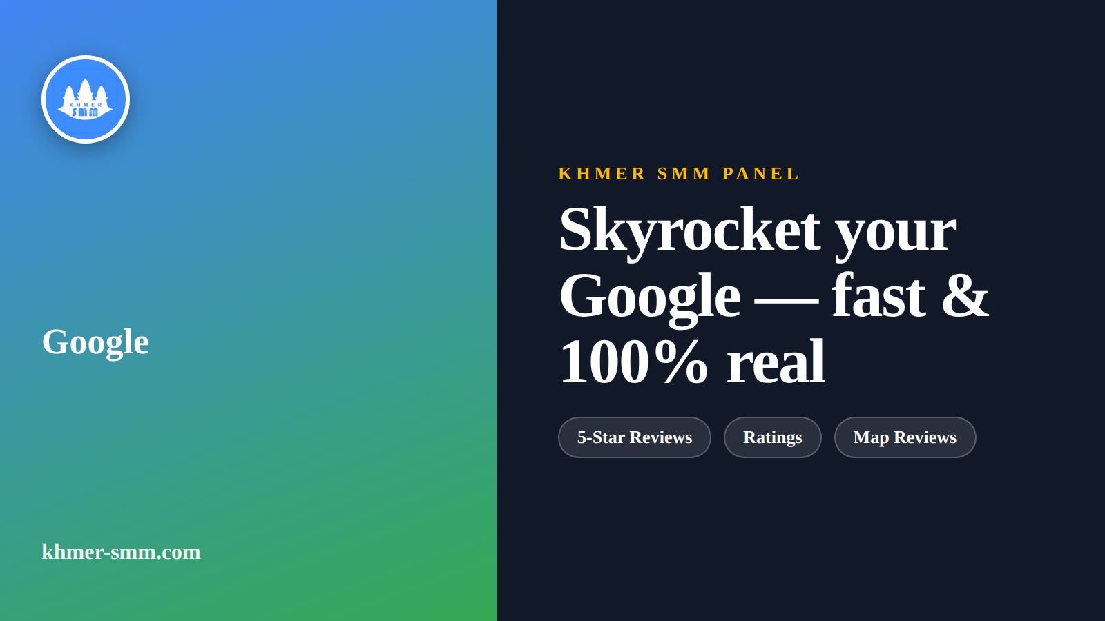 Palakihin ang Google Reviews gamit ang Khmer Smm Panel