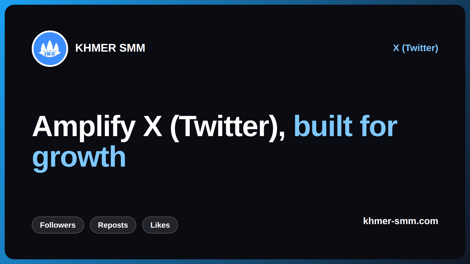 Increase Twitter Followers with Khmer Smm Panel