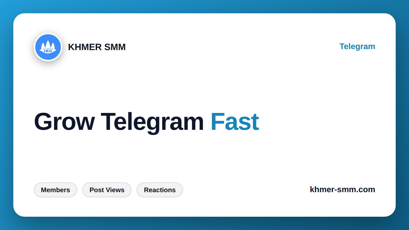 Increase Telegram Channel Subscribers with Khmer Smm Panel