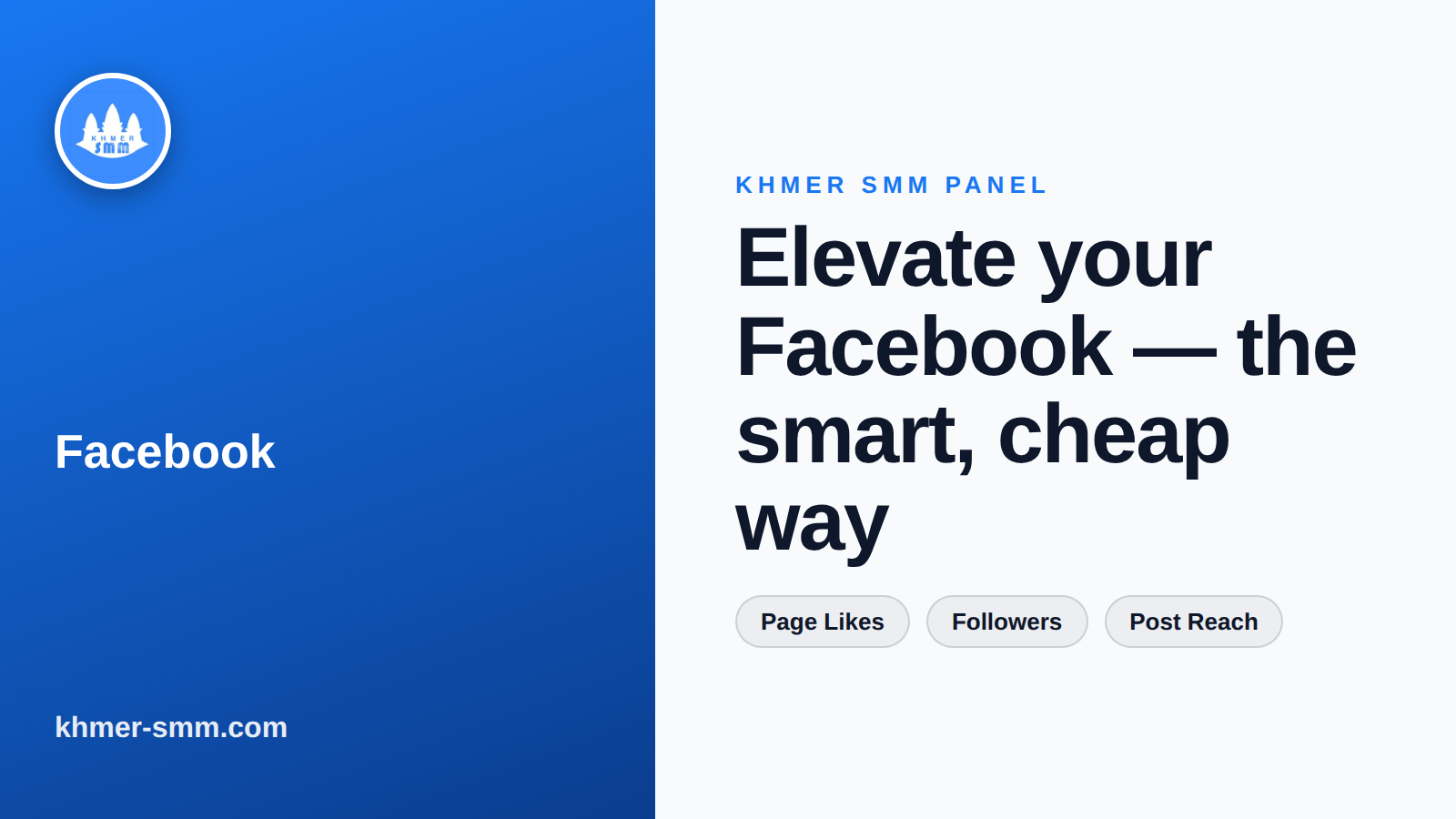 Boost Facebook Page Likes with Khmer Smm Panel
