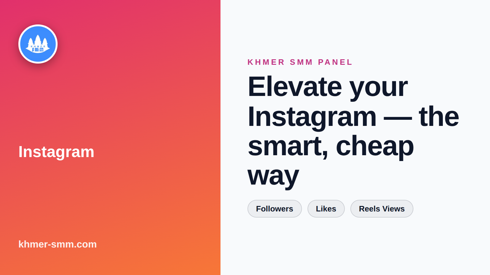 Boost Instagram Followers Fast with Khmer Smm Panel