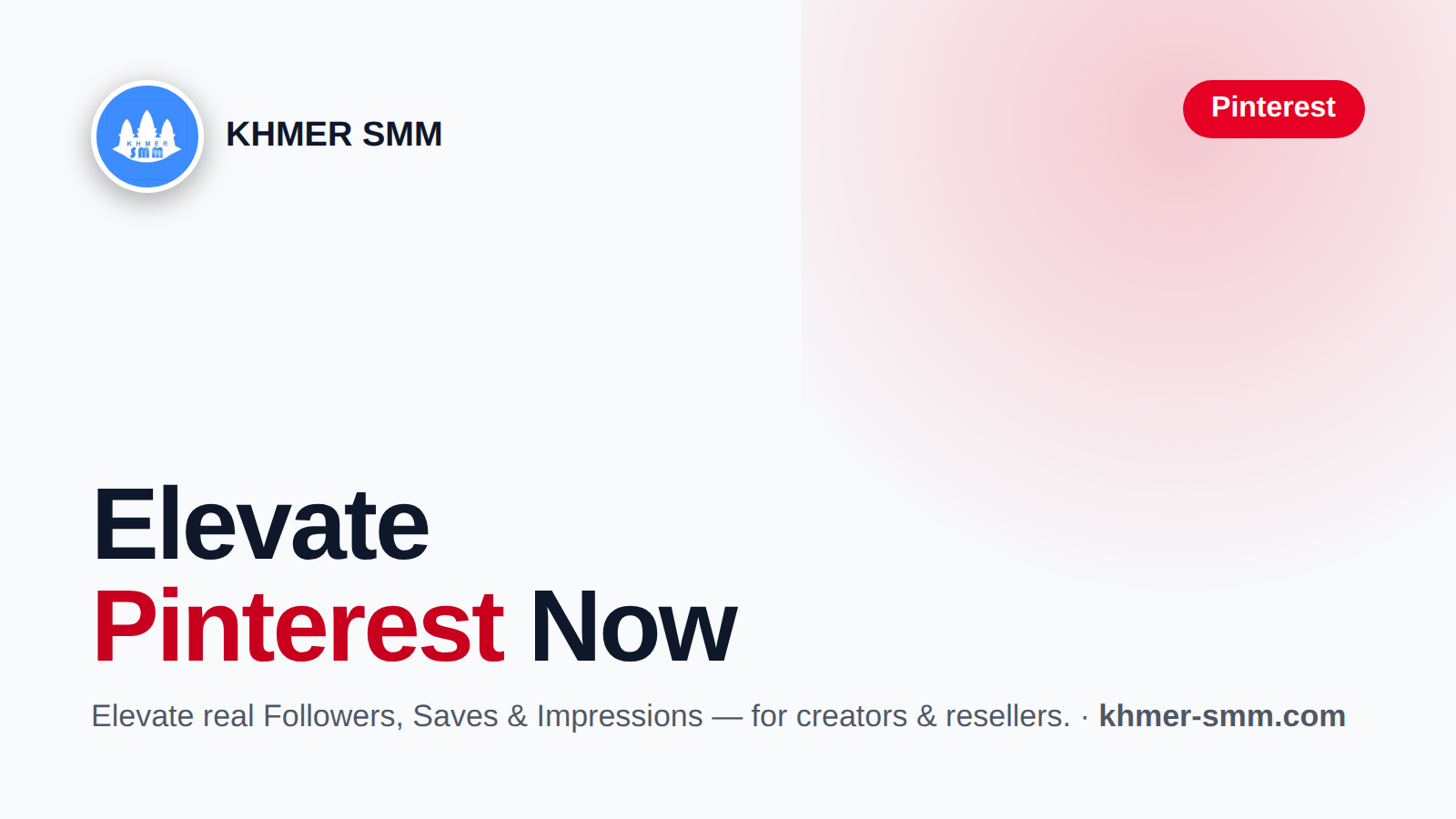 Grow Pinterest Followers with Khmer Smm Panel