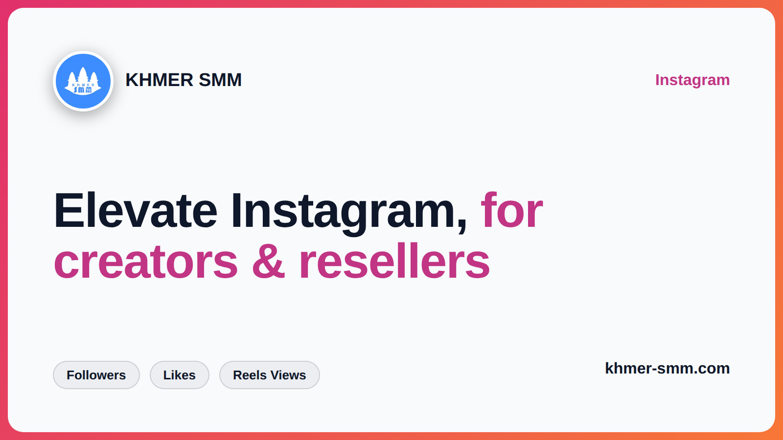 Enhance Instagram Likes with Khmer Smm Panel