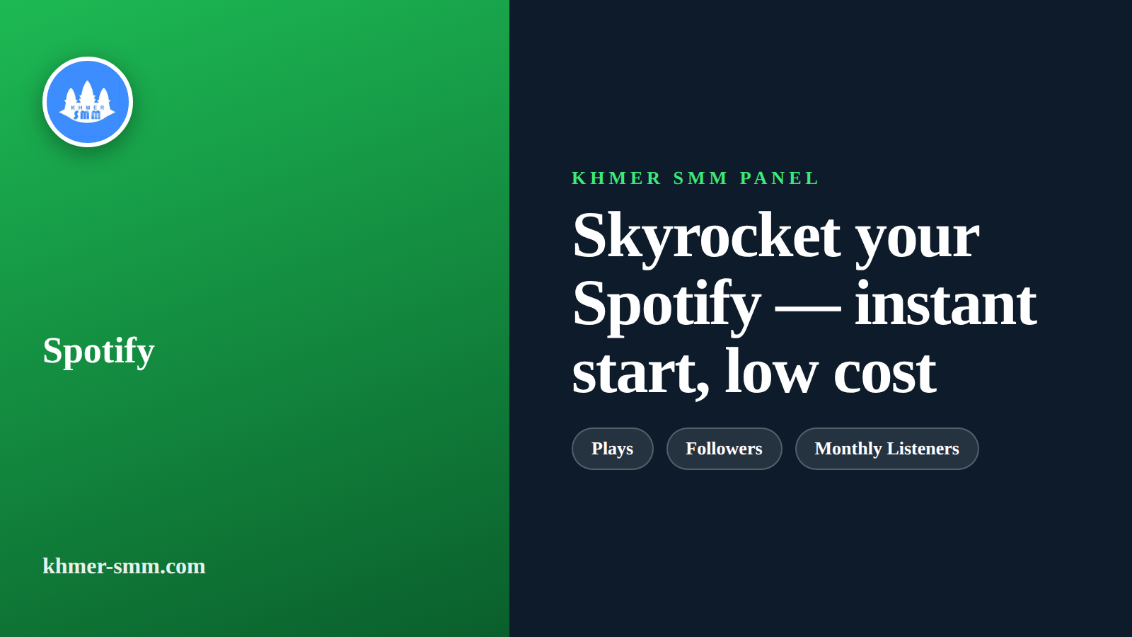 Increase Spotify Plays with Khmer Smm Panel