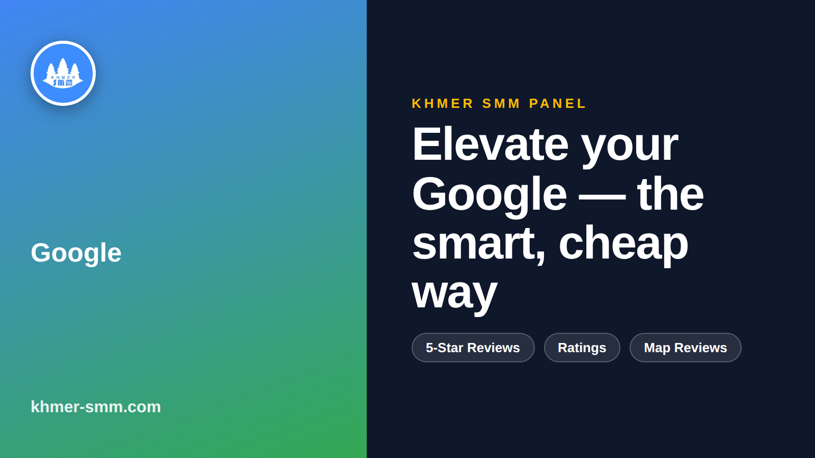 Boost Google Reviews for Your Business with Khmer Smm Panel