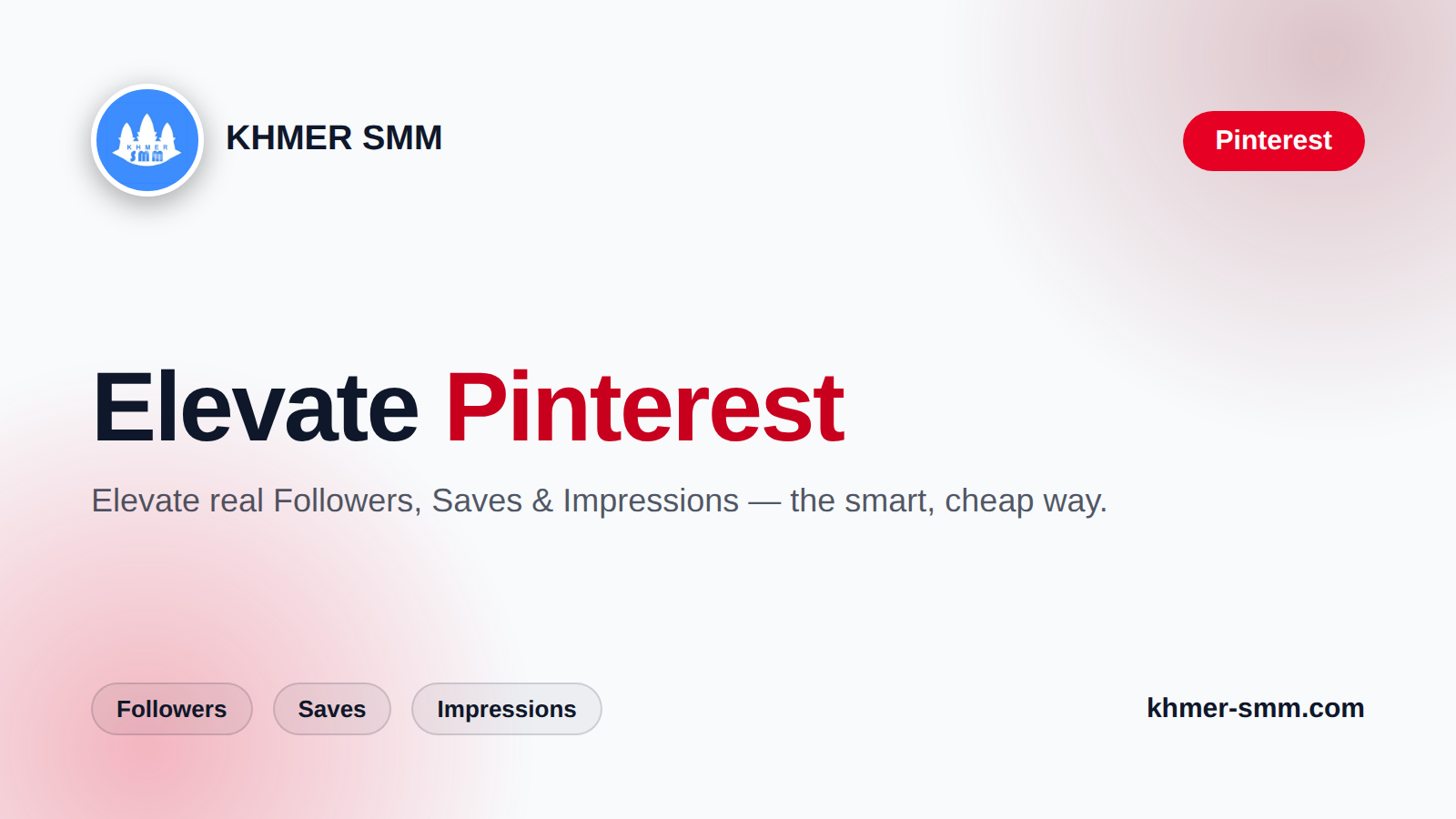 Increase Pinterest Followers with Khmer Smm Panel