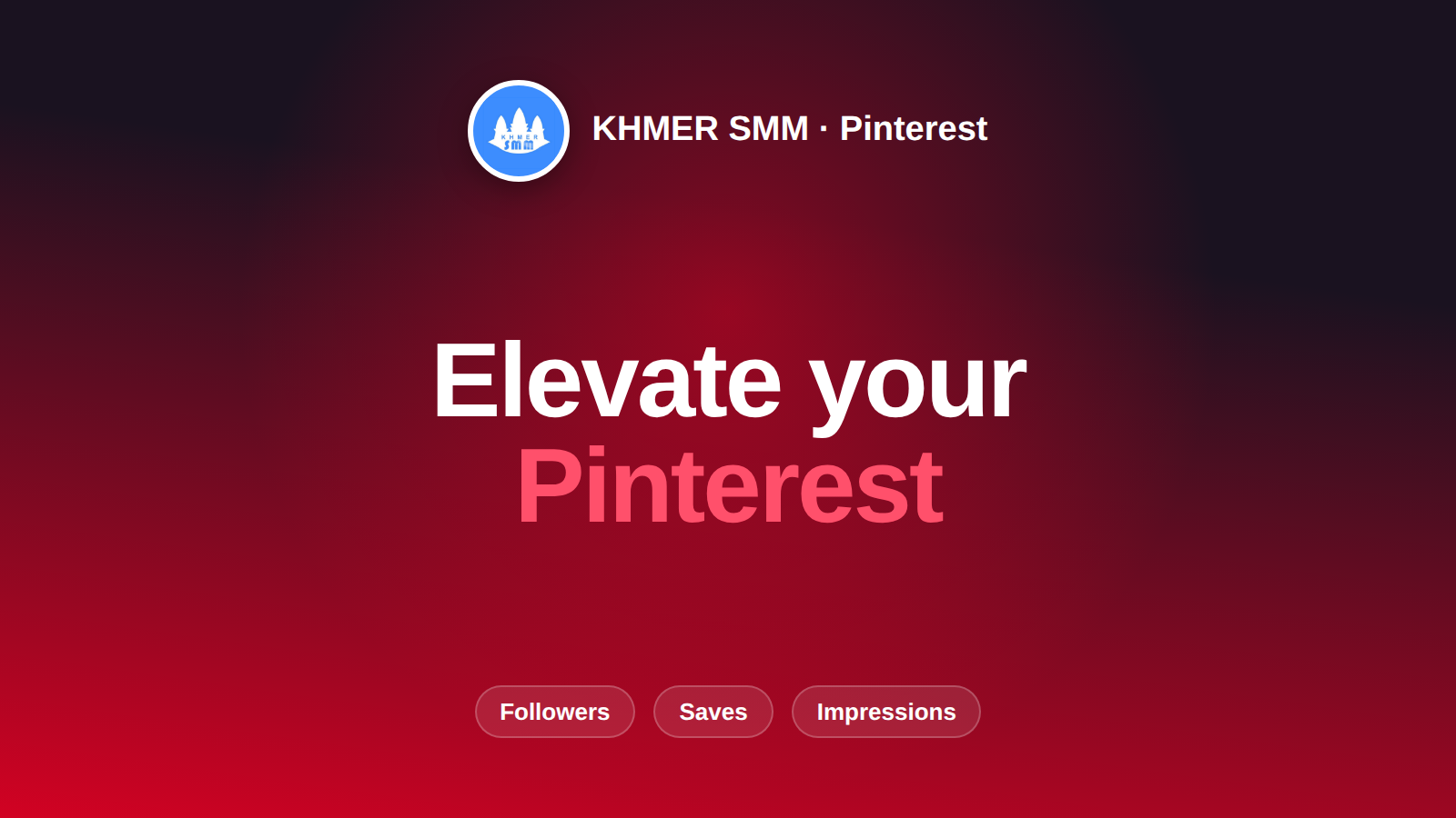Grow Pinterest Followers with Khmer Smm Panel